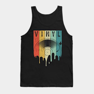 Vintage Vinyl Funny Liquid LP For Music Lovers Tank Top